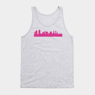 San Diego skyline pink Tank Top